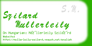 szilard mullerleily business card